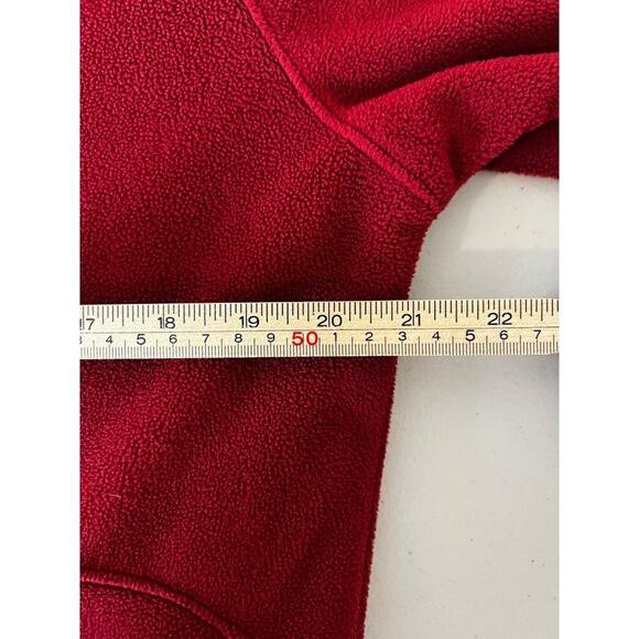 Columbia Full Zip Fleece Jacket, Maroon, Men's Small - Picture 4 of 8